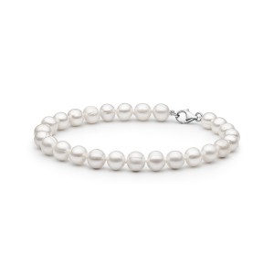 Bratara perle naturale albe si argint 20 cm DiAmanti FORW485-B-G (Argint 925‰ 0,6 g.)